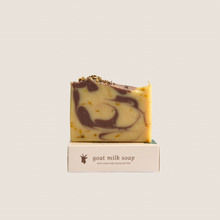 Load image into Gallery viewer, Herb Garden soap bar on top of soap box, beige background
